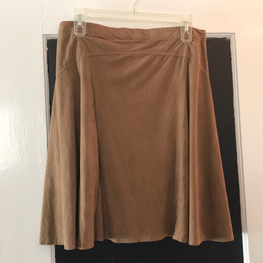 Faux Suede Skirt